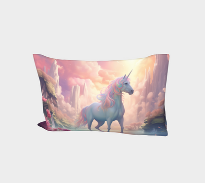 Girls Unicorn Enchanted Rainbow Cotton Pillow Sleeve