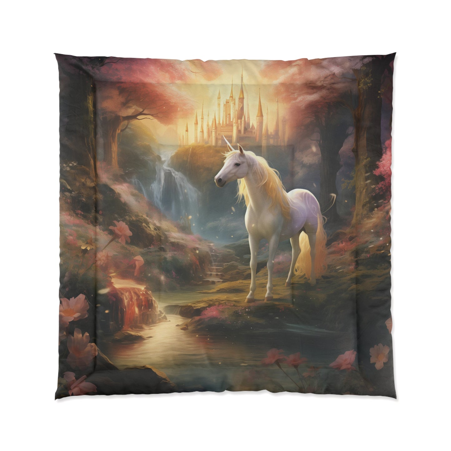 Girls Unicorn Enchanted Forest Comforter