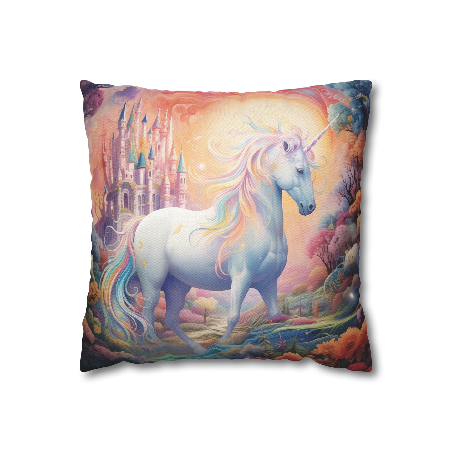 Girls Enchanted Land Unicorn Pillowcase