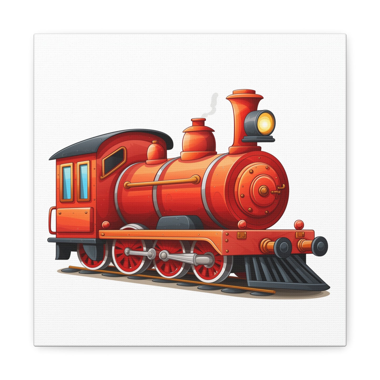 Boys Trains Canvas Red