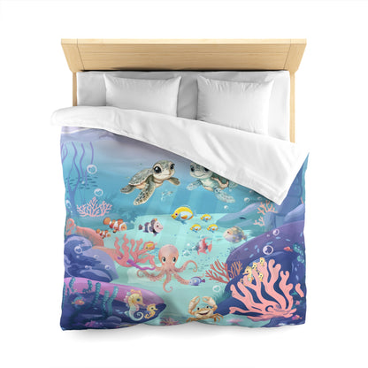 Girls Underwater Ocean Cotton Duvet Cover