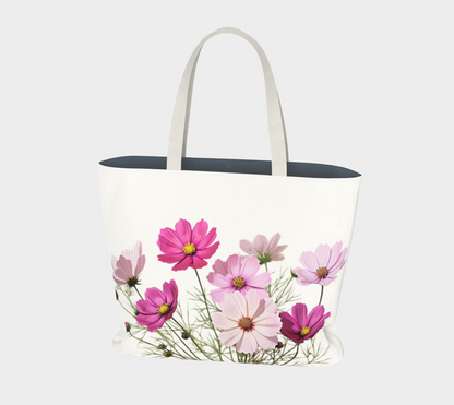 Large Tote Bag Flowers FL045