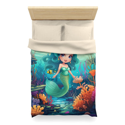 Girls Mermaid Microfiber Duvet Cover Blue ***