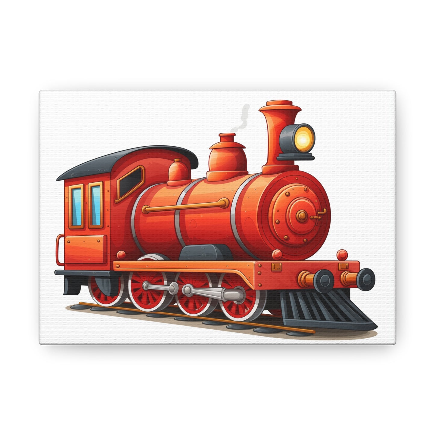 Boys Trains Canvas Red