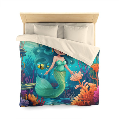 Girls Mermaid Microfiber Duvet Cover Blue ***