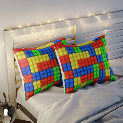 Boys Building Blocks Microfiber Pillow Sham ***