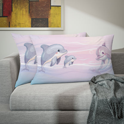 Girls Dolphins Microfiber Pillow Sham