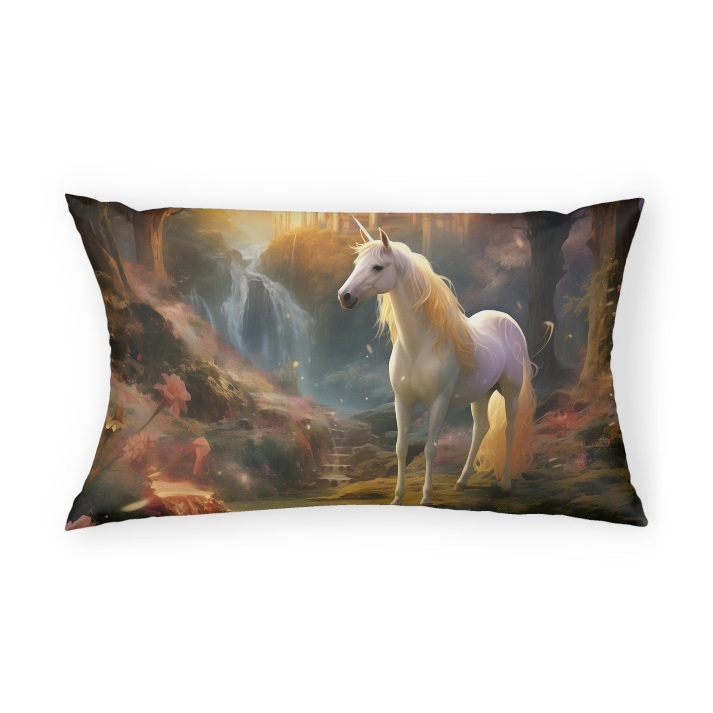 Girls Unicorn Enchanted Forest Microfiber Pillow Sham