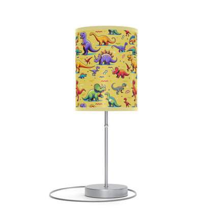 Boys Dinosaur Pattern Lamp on a Stand, Yellow ***