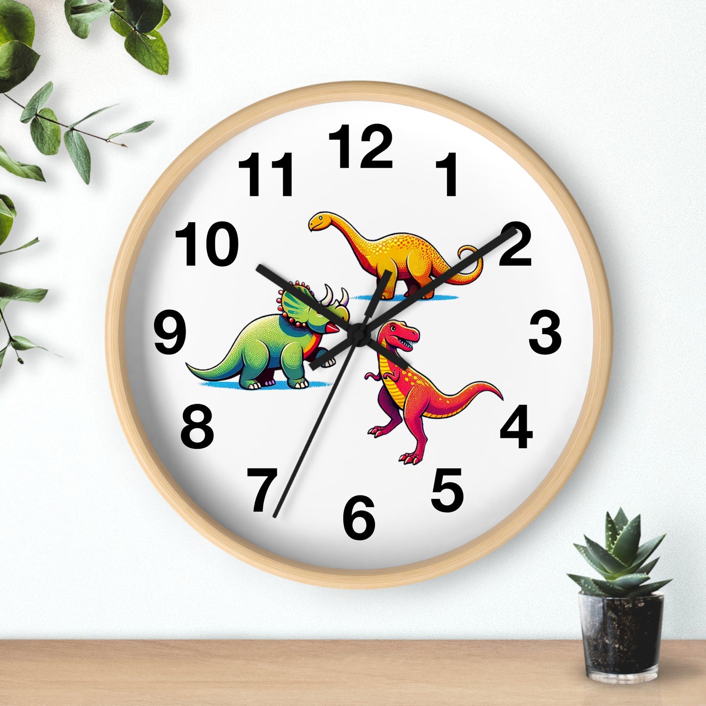 Boys Dinosaur Wall Clock
