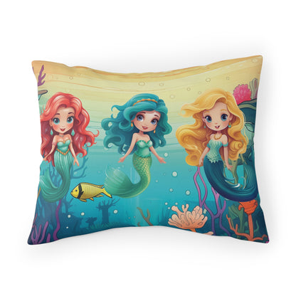 Girls Mermaid Microfiber Pillow Sham ***