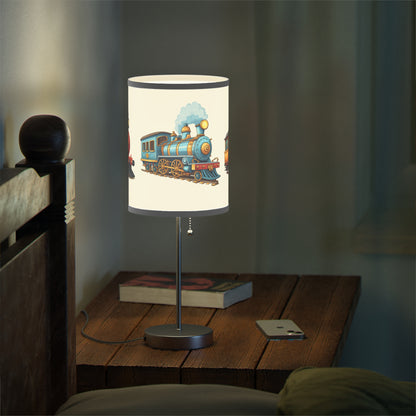 Boys Trains Lamp on a Stand