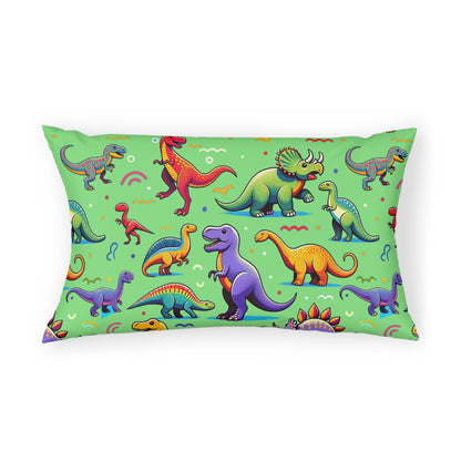 Boys Dinosaur Cotton Pillow Sleeve Green ***