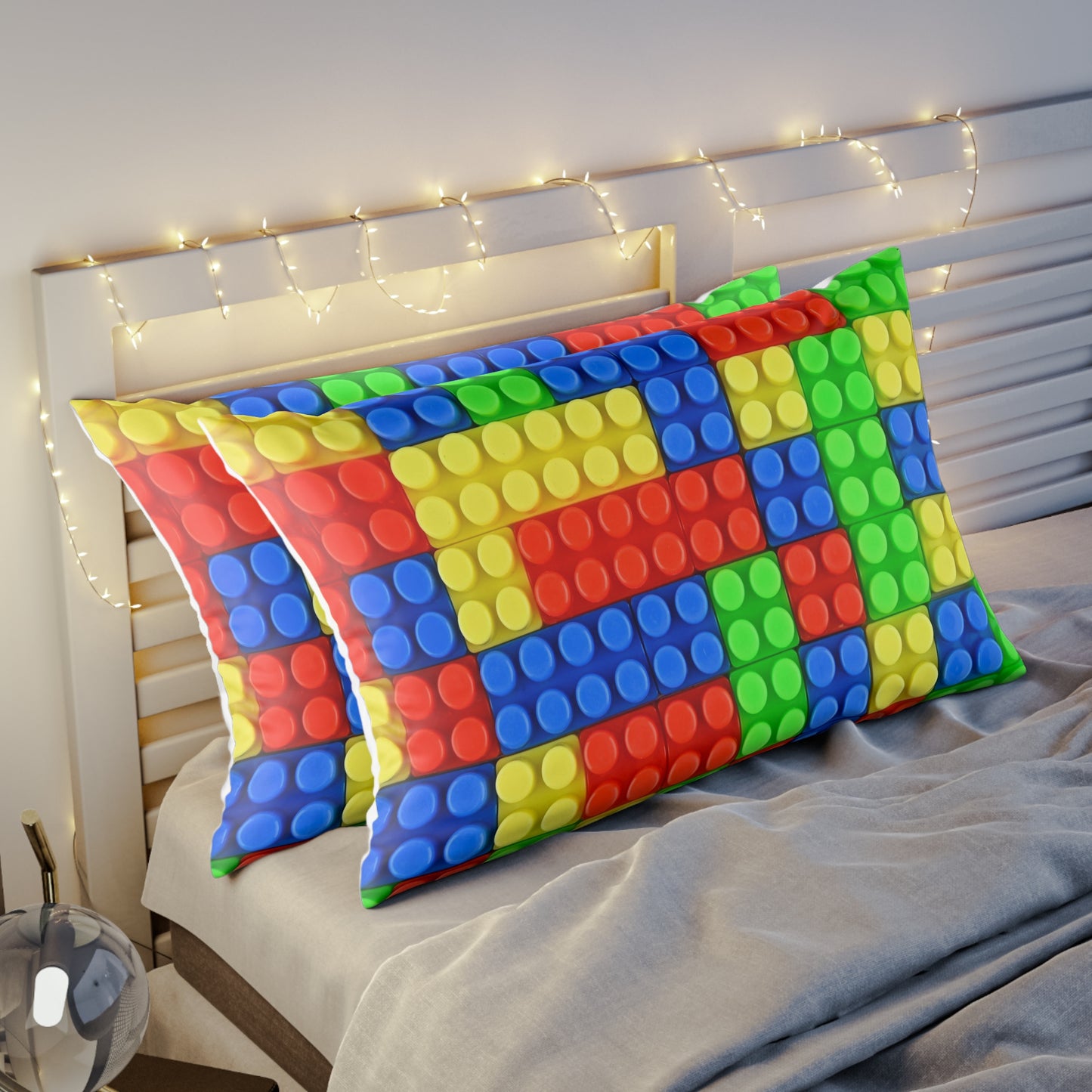 Boys Building Blocks Microfiber Pillow Sham ***