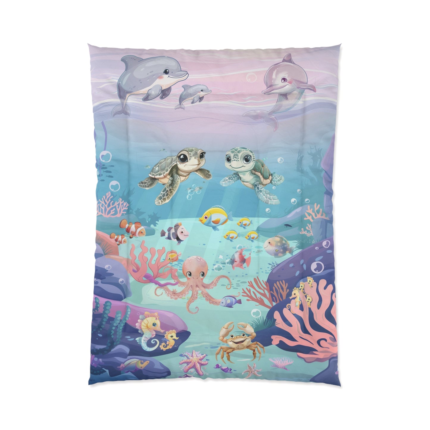 Girls Underwater Ocean Comforter