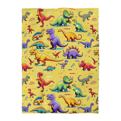 Boys Dinosaur Microfiber Duvet Cover Yellow ***