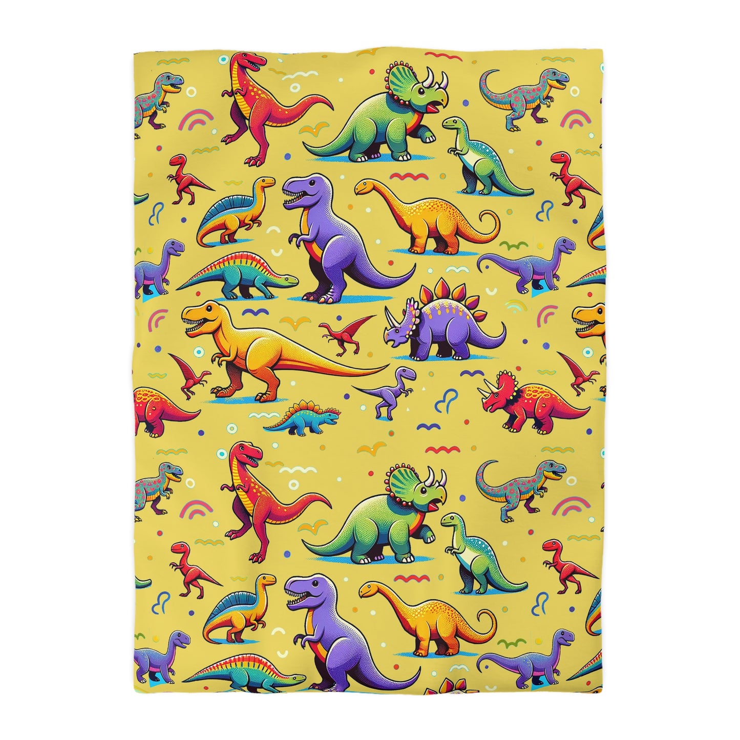 Boys Dinosaur Cotton Duvet Cover Yellow ***