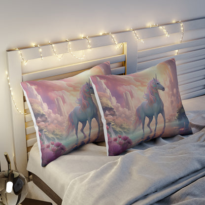 Girls Unicorn Enchanted Rainbow Microfiber Pillow Sham ***