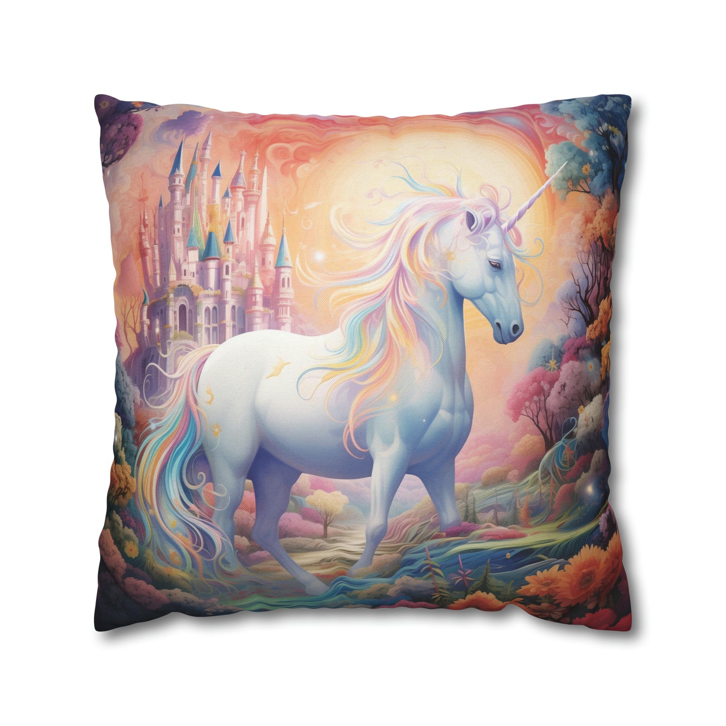 Girls Enchanted Land Unicorn Pillowcase