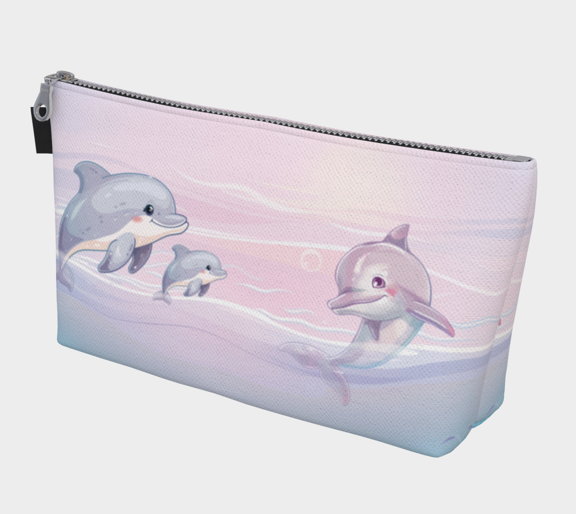 Girls Dolphin Ocean Makup Bag