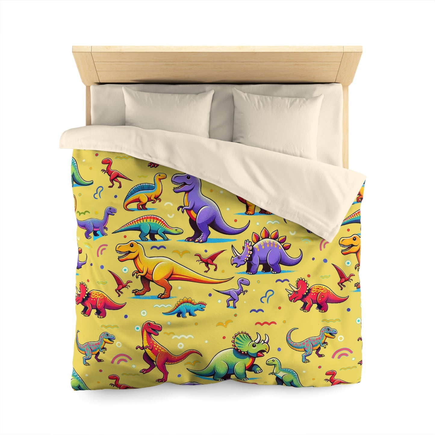 Boys Dinosaur Microfiber Duvet Cover Yellow ***