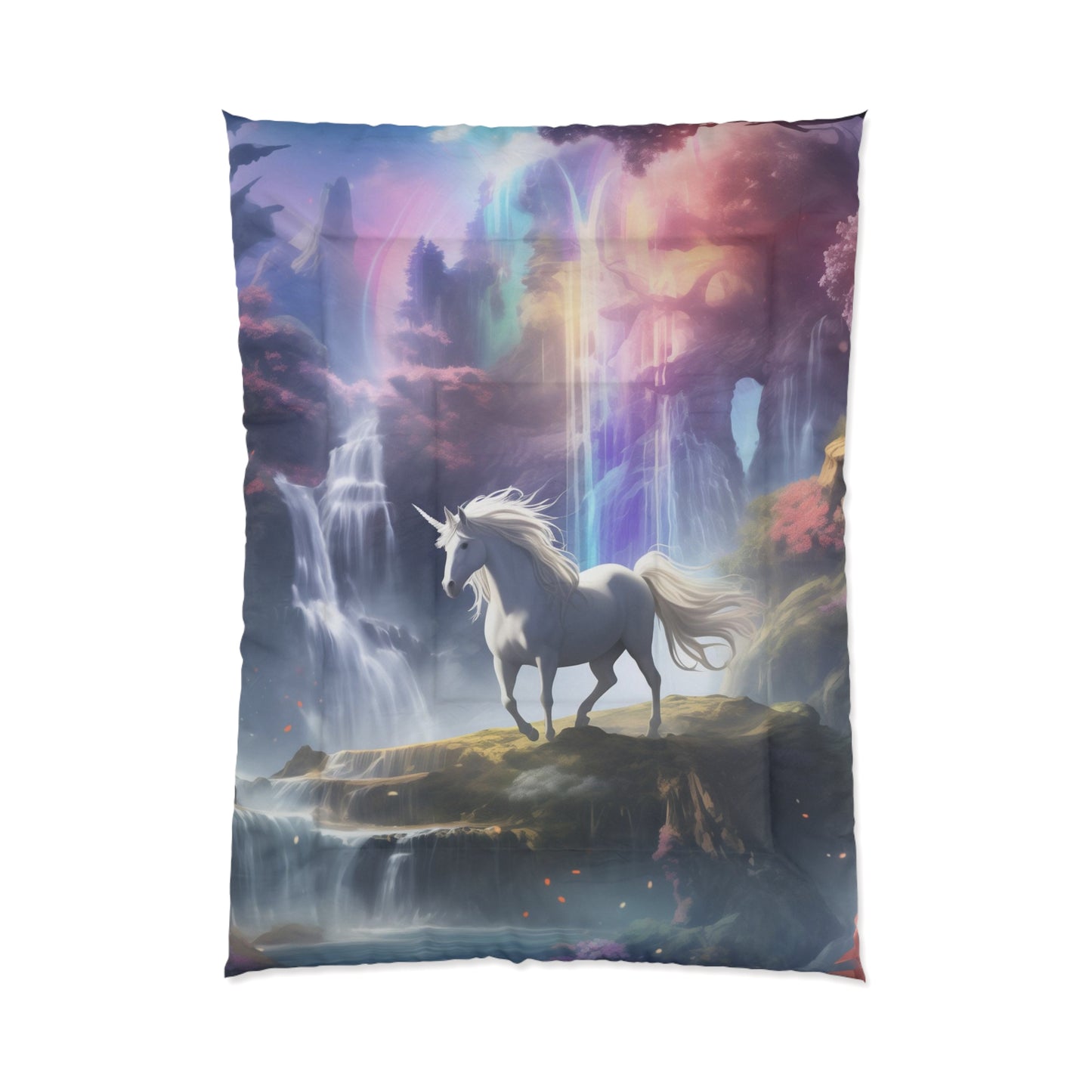 Girls Unicorn Enchanted Waterfall Comforter