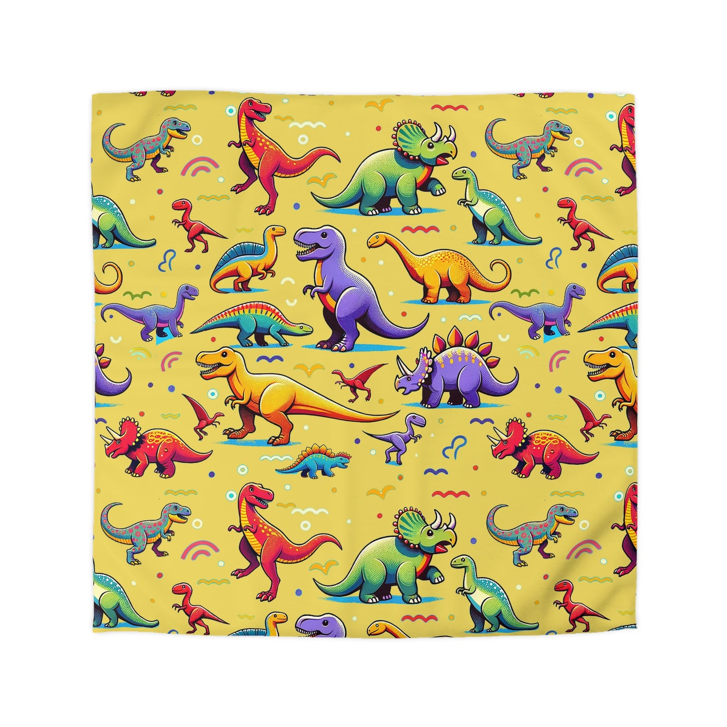 Boys Dinosaur Microfiber Duvet Cover Yellow ***