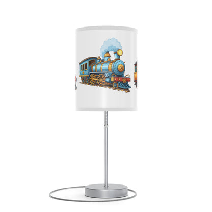 Boys Trains Lamp on a Stand