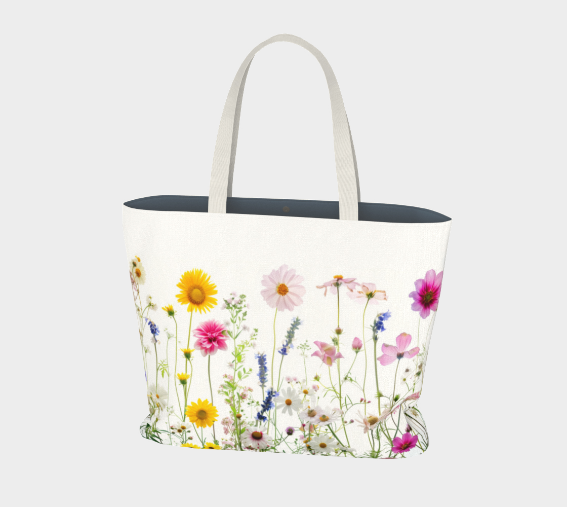 Large Tote Bag FLowers FL041