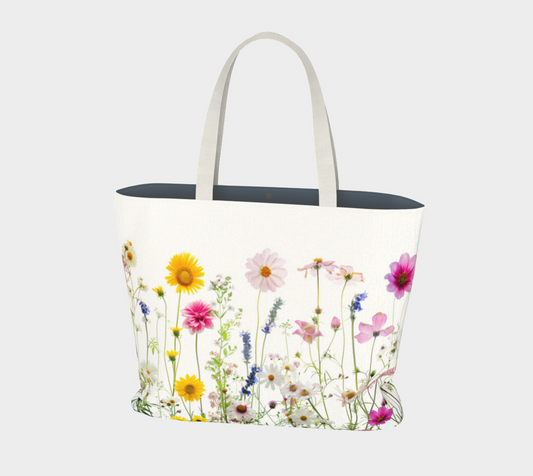 Large Tote Bag FLowers FL041