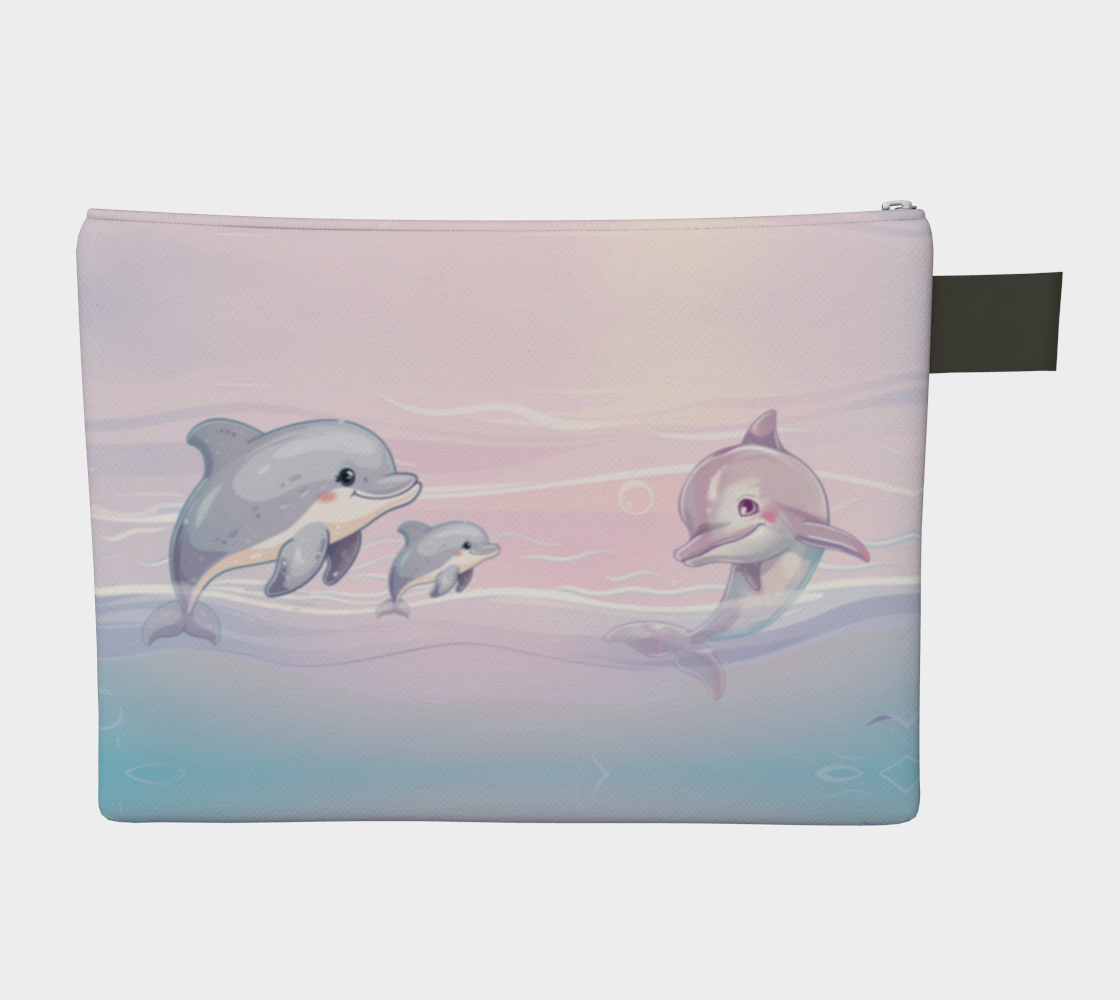 Girls Underwater Ocean Zipper Carry-all Pouch