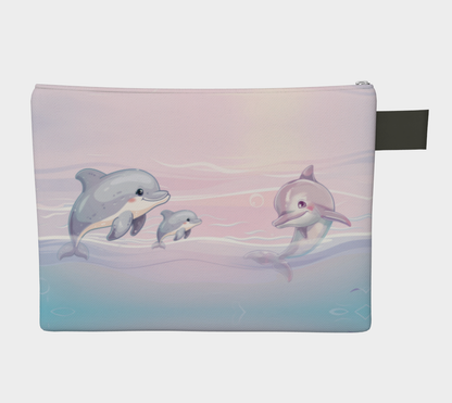 Girls Underwater Ocean Zipper Carry-all Pouch