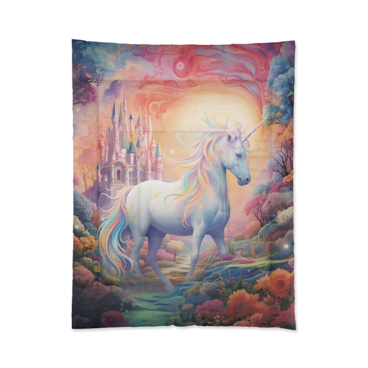 Girls Unicorn Enchanted Land Comforter