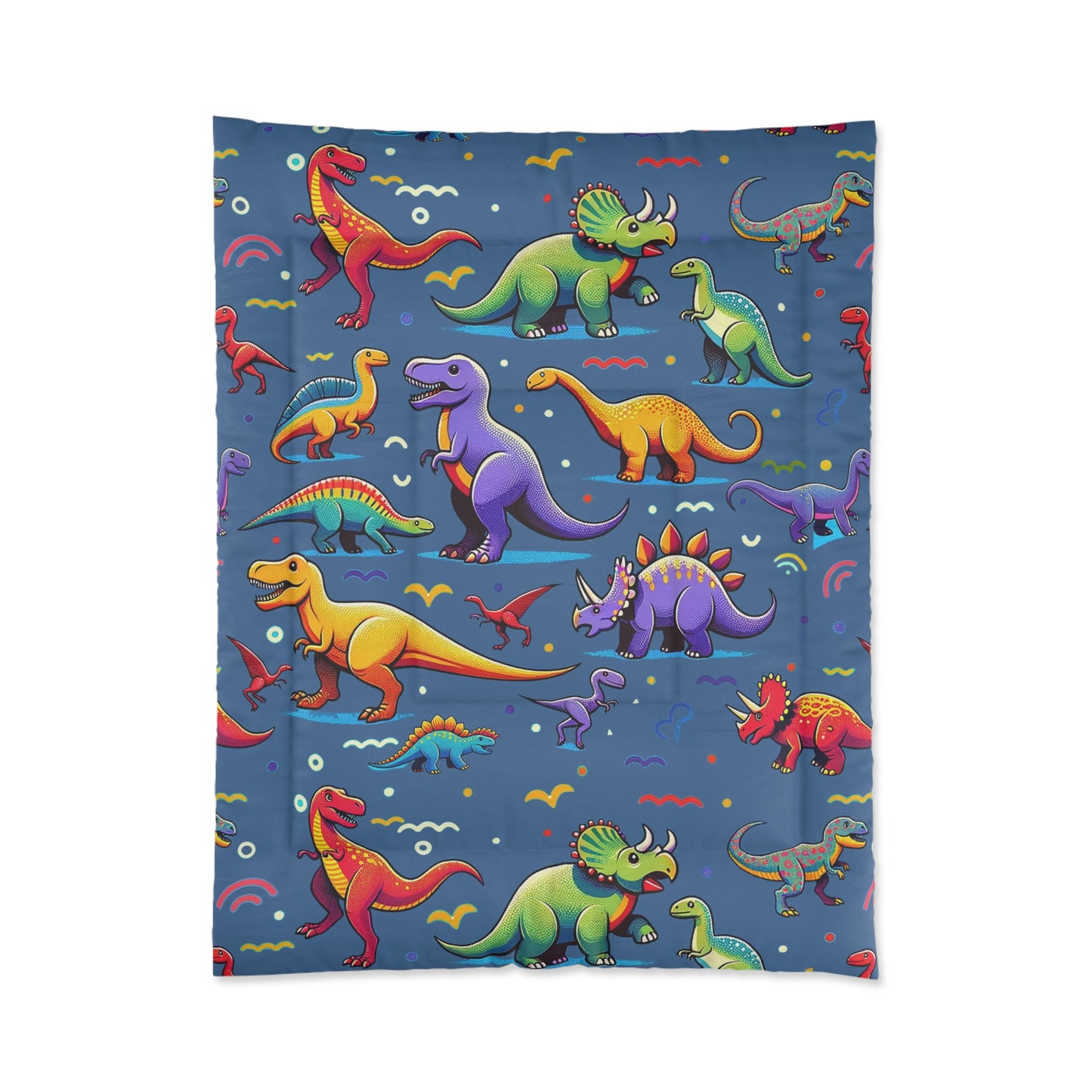 Boys Dinosaur Comforter Dark Blue ***