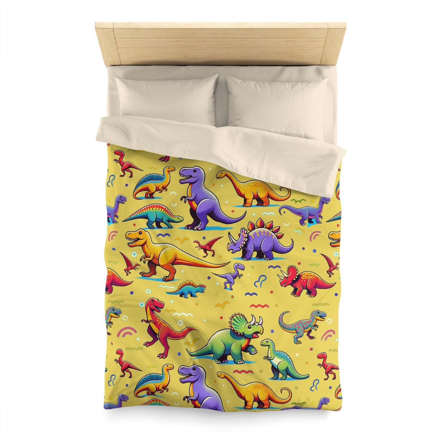 Boys Dinosaur Microfiber Duvet Cover Yellow ***