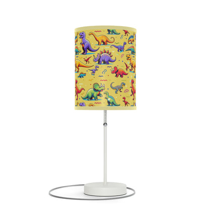 Boys Dinosaur Pattern Lamp on a Stand, Yellow ***