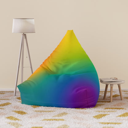 Boys and Girls Rainbow Colors Bean Bag Chair Cover