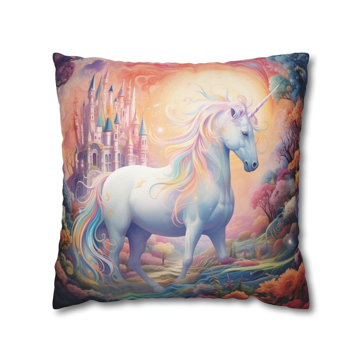 Girls Enchanted Land Unicorn Pillowcase