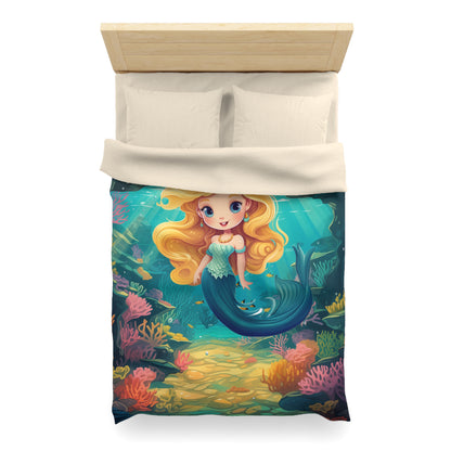 Girls Mermaid Microfiber Duvet Cover Blond ***