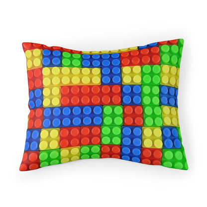 Boys Building Blocks Microfiber Pillow Sham ***