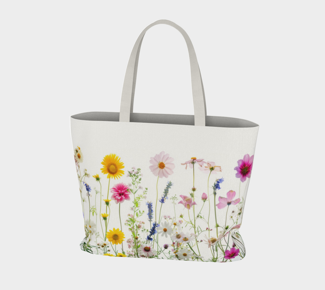 Large Tote Bag FLowers FL041