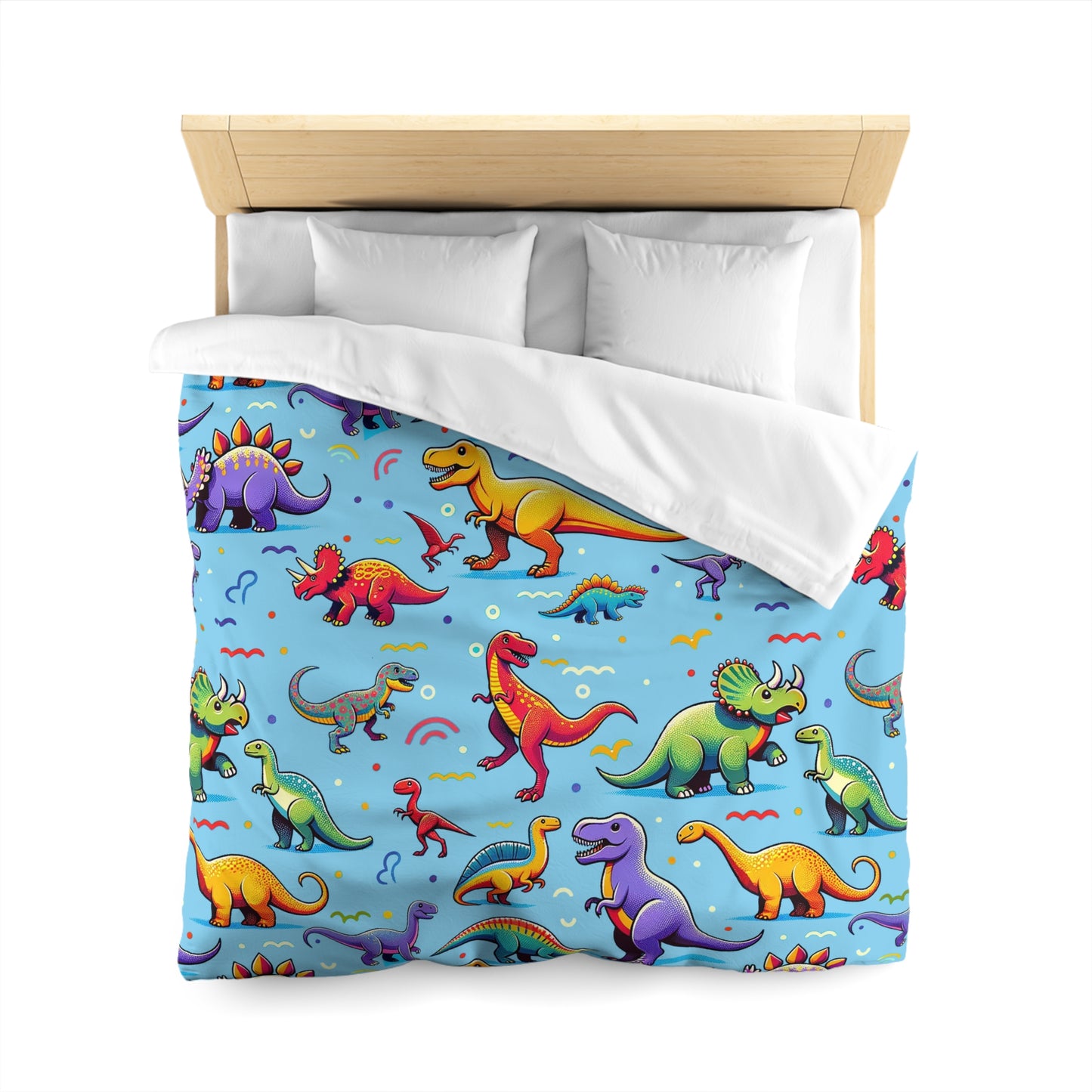 Boys Dinosaur Microfiber Duvet Cover Light Blue ***