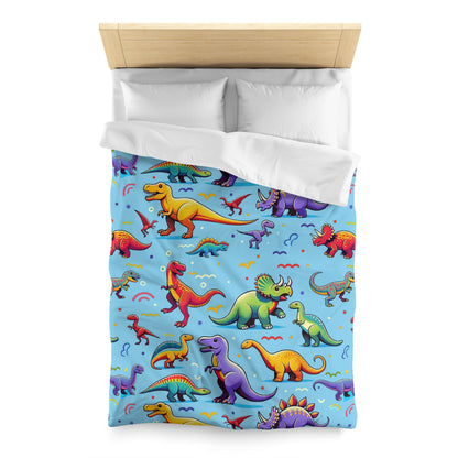 Boys Dinosaur Microfiber Duvet Cover Light Blue ***