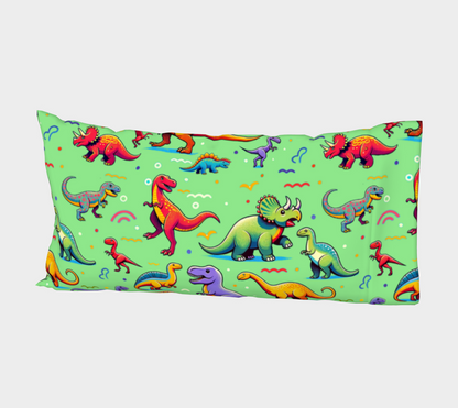 Boys Dinosaur Cotton Pillow Sleeve Green ***