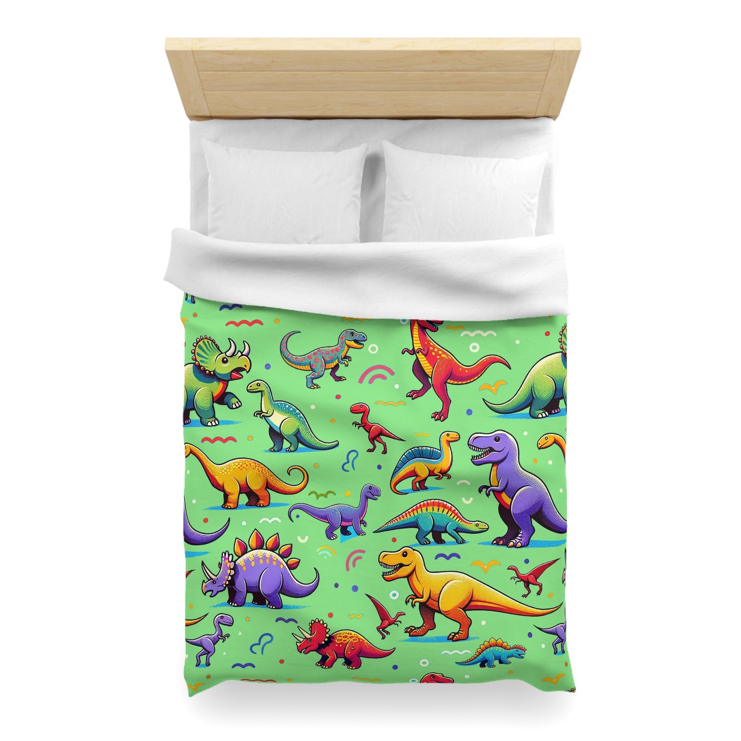 Boys Dinosaur Cotton Duvet Cover Green ***