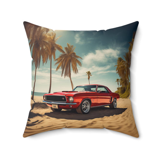 Boys Muscle Car Square Pillow ***