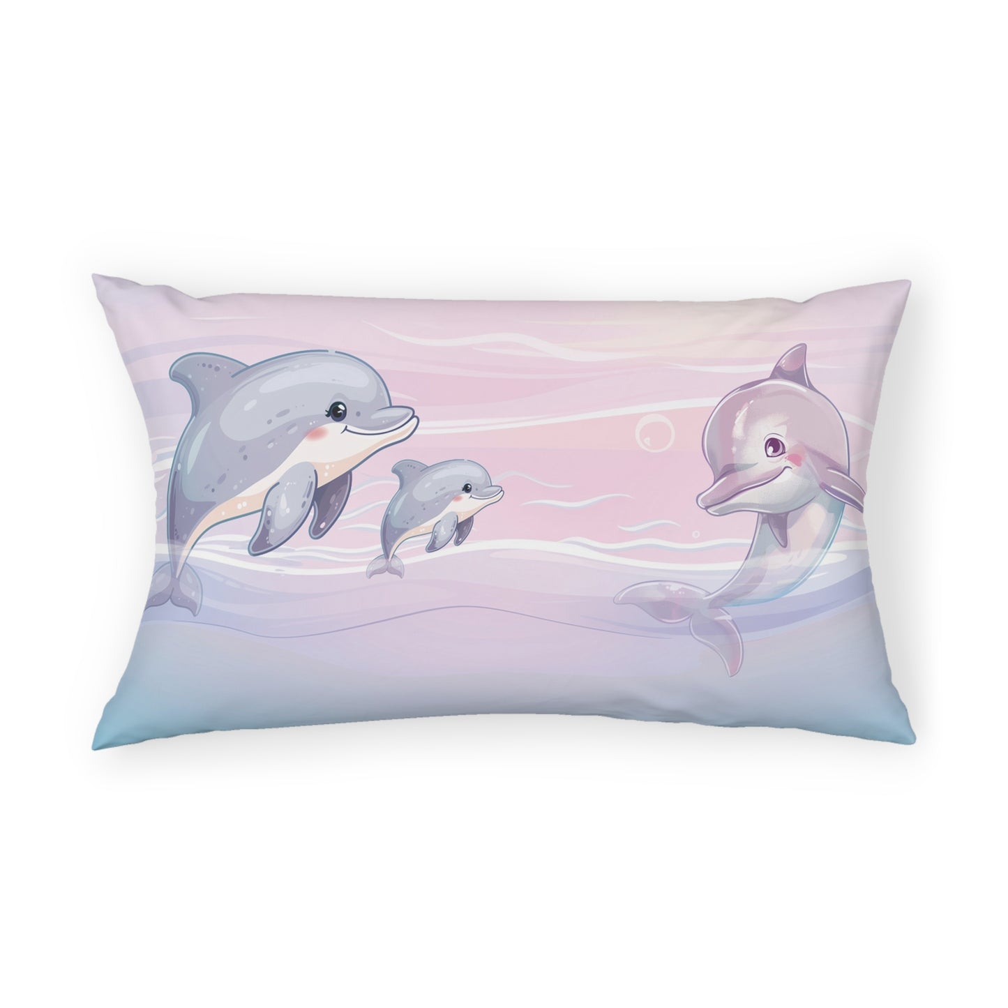 Girls Dolphins Microfiber Pillow Sham