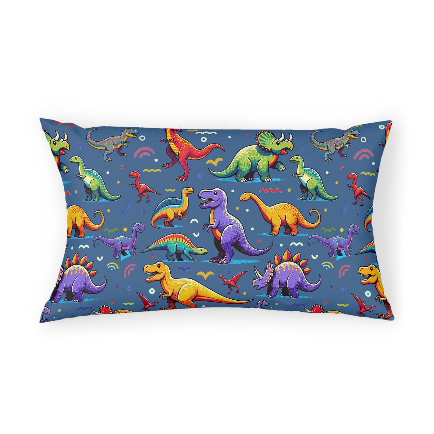 Boys Dinosaur Cotton Pillow Sleeve Dark Blue ***