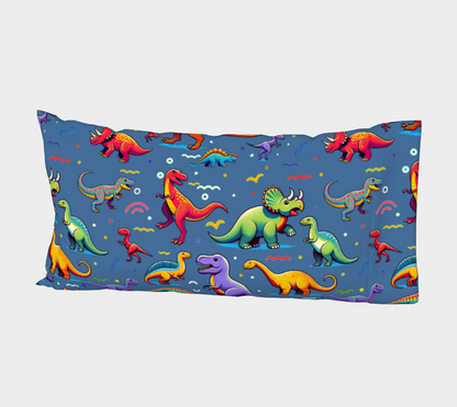 Boys Dinosaur Cotton Pillow Sleeve Dark Blue ***