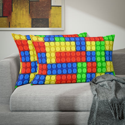 Boys Building Blocks Microfiber Pillow Sham ***